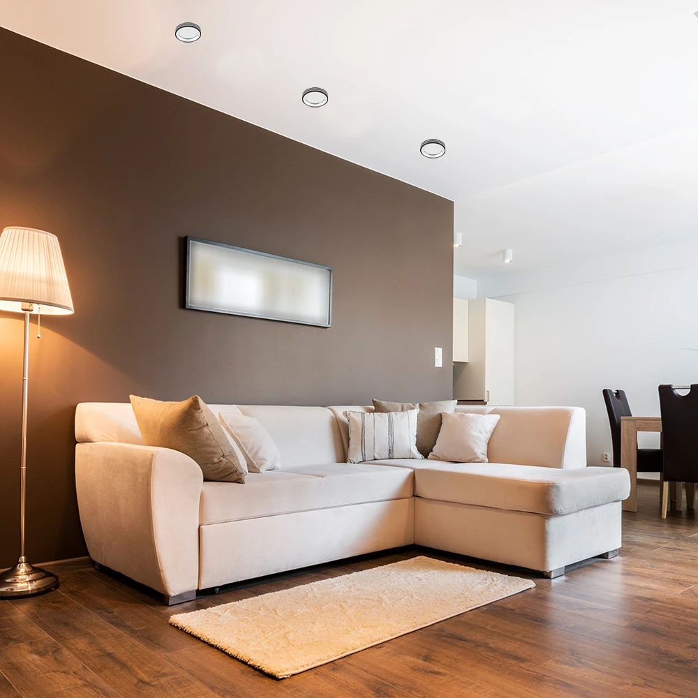 Светодиодный светильник Feron AL612 встраиваемый 7W 4000K черный (28912) - Viokon.com