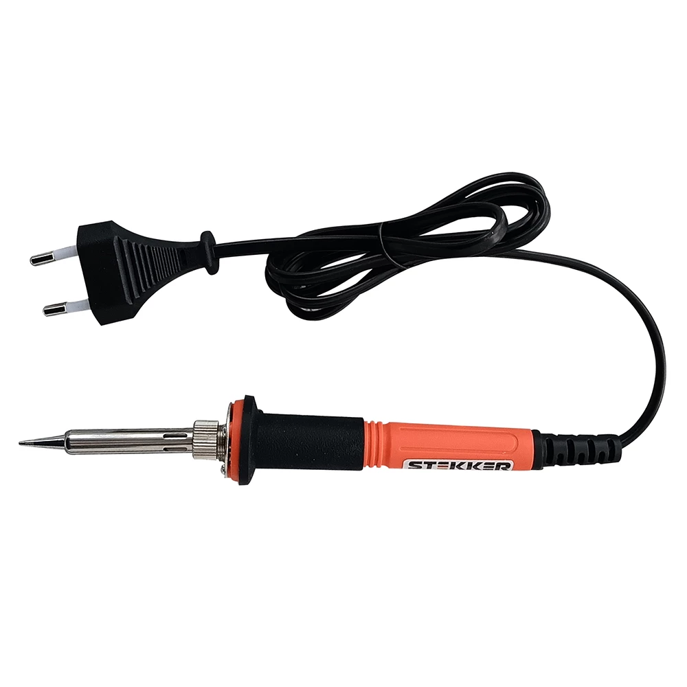 Паяльник универсальный 60W с керамич. сердечником, долговечное жало, 230В, STEKKER PLE211-60 (49988) - Viokon.com