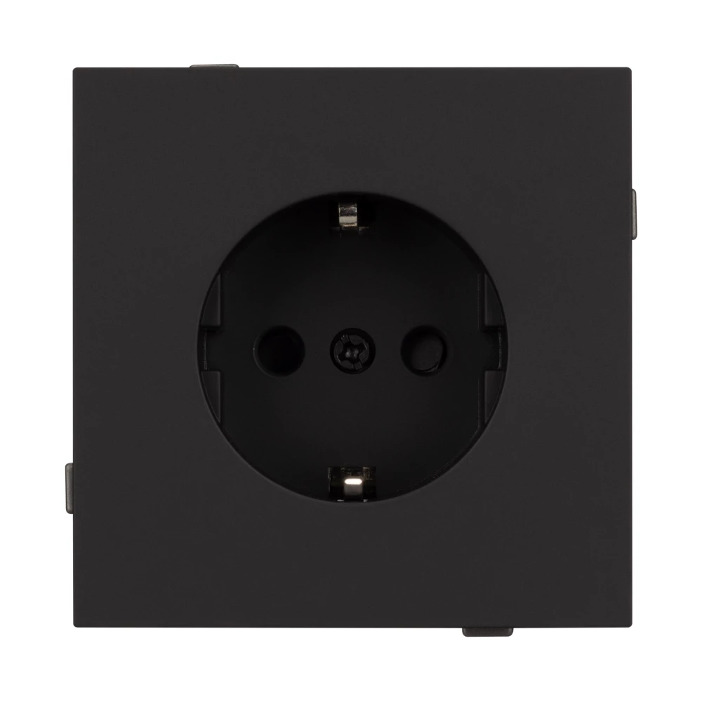 Механизм электрической розетки SCT-TENDO-MEU1-SFPL-BK (230V, 16A) (Arlight, Матовый черный) 054638 - Viokon.com