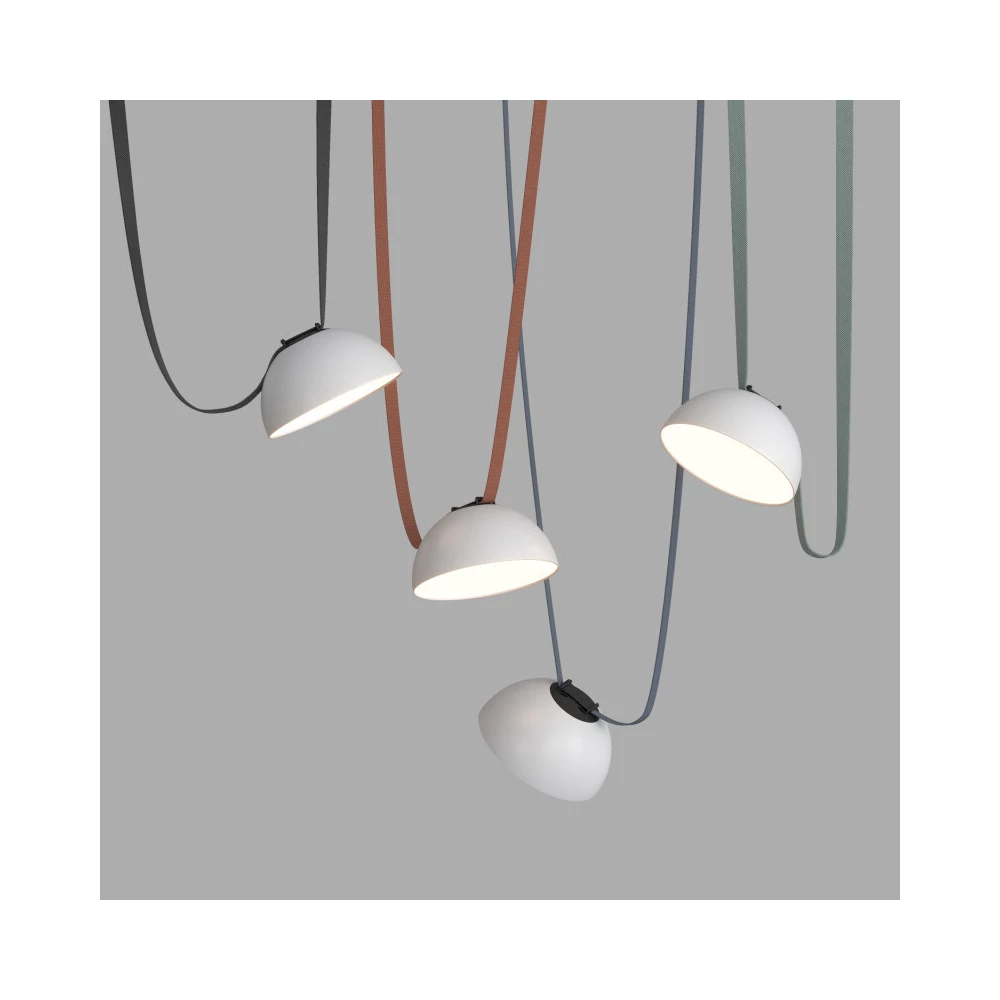 DK5660-WHBK Cветильник для трека-ремня Belty Smart серия Flow со светодиодом D220H117мм 48V DC 24W RA90 120 3000-5700K IP20 белый с черным алюминий - Viokon.com