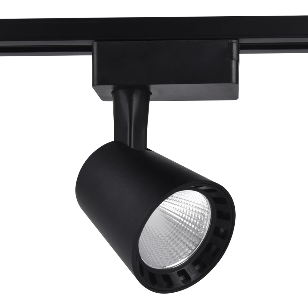 Трековый однофазный светодиодный светильник GL5978 BK черный LED 24W 4200K 24° - Viokon.com