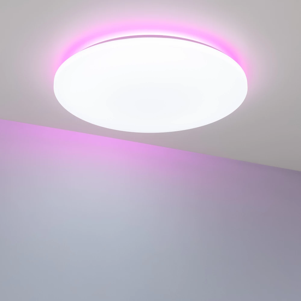 Светильник SP-FAVOR-R600-50W Day4000-MIX-RGB (WH, 100 deg, 230V, Tuya Zigbee) (Arlight, IP54 Пластик, 3 года) 057444 - Viokon.com