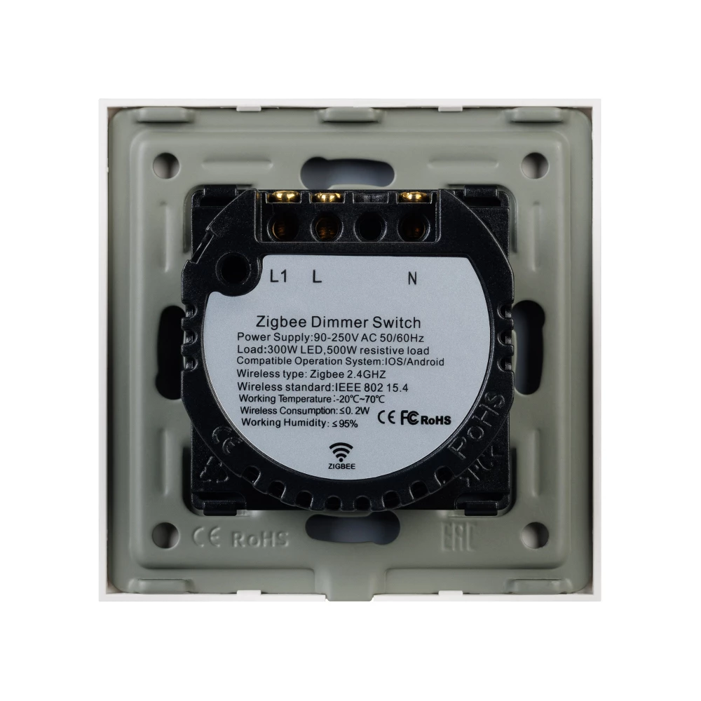 Светорегулятор сенсорный с Zigbee управлением SWT-OMALI-SD3-ZB-GD (250V, 500W) (Arlight, Стекло) 050064 - Viokon.com