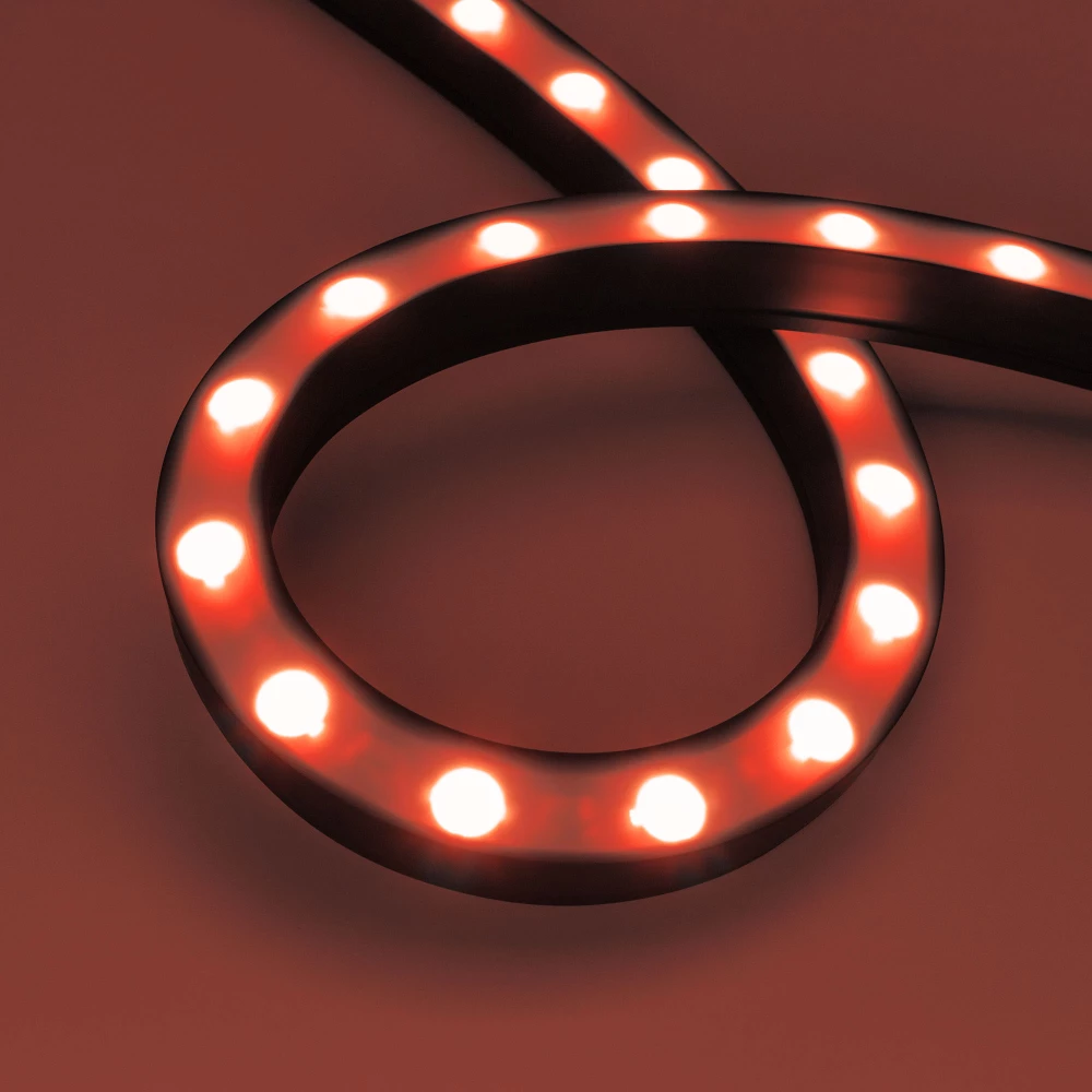 Грейзер DMX THOR-3D-F24-25x27mm 24V RGBW-Day4000 (24 W/m, IP65, 1m, wire x2) (Arlight, Силикон) 045265 - Viokon.com