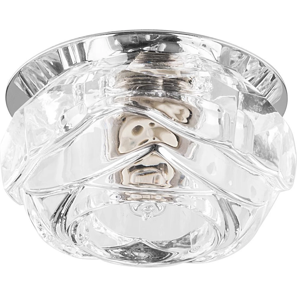 Светильник встраиваемый Feron JD190 потолочный JCD9 G9 прозрачный, хром (28420) - Viokon.com