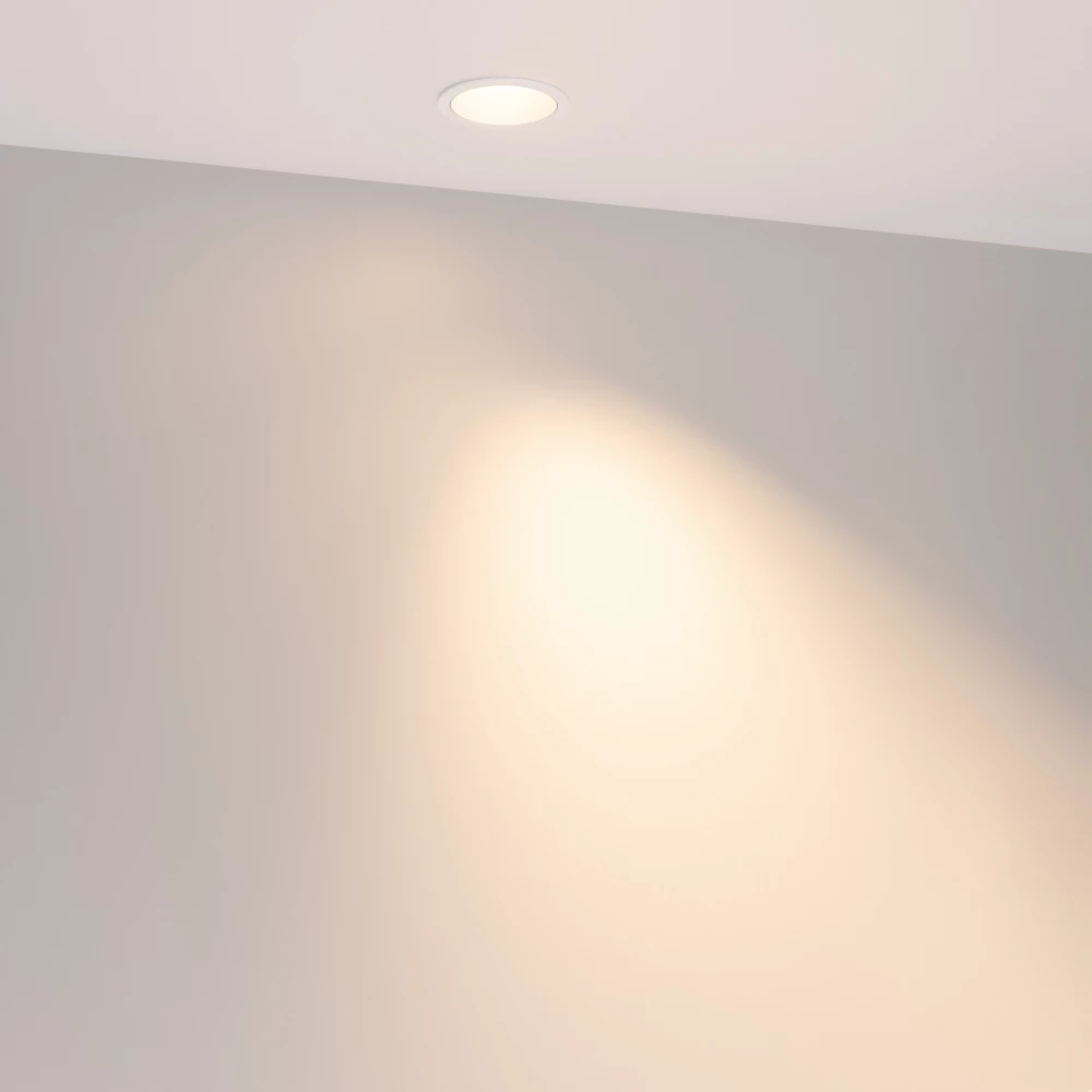 Светильник MS-ARADO-BUILT-R55-7W Warm3000 (WH-WH, 55 deg, 230V) (Arlight, IP20 Металл, 5 лет) 059104 - Viokon.com