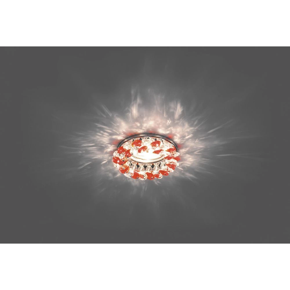 Светильник встраиваемый Feron CD4141 потолочный MR16 G5.3 красный, хром (19292) - Viokon.com