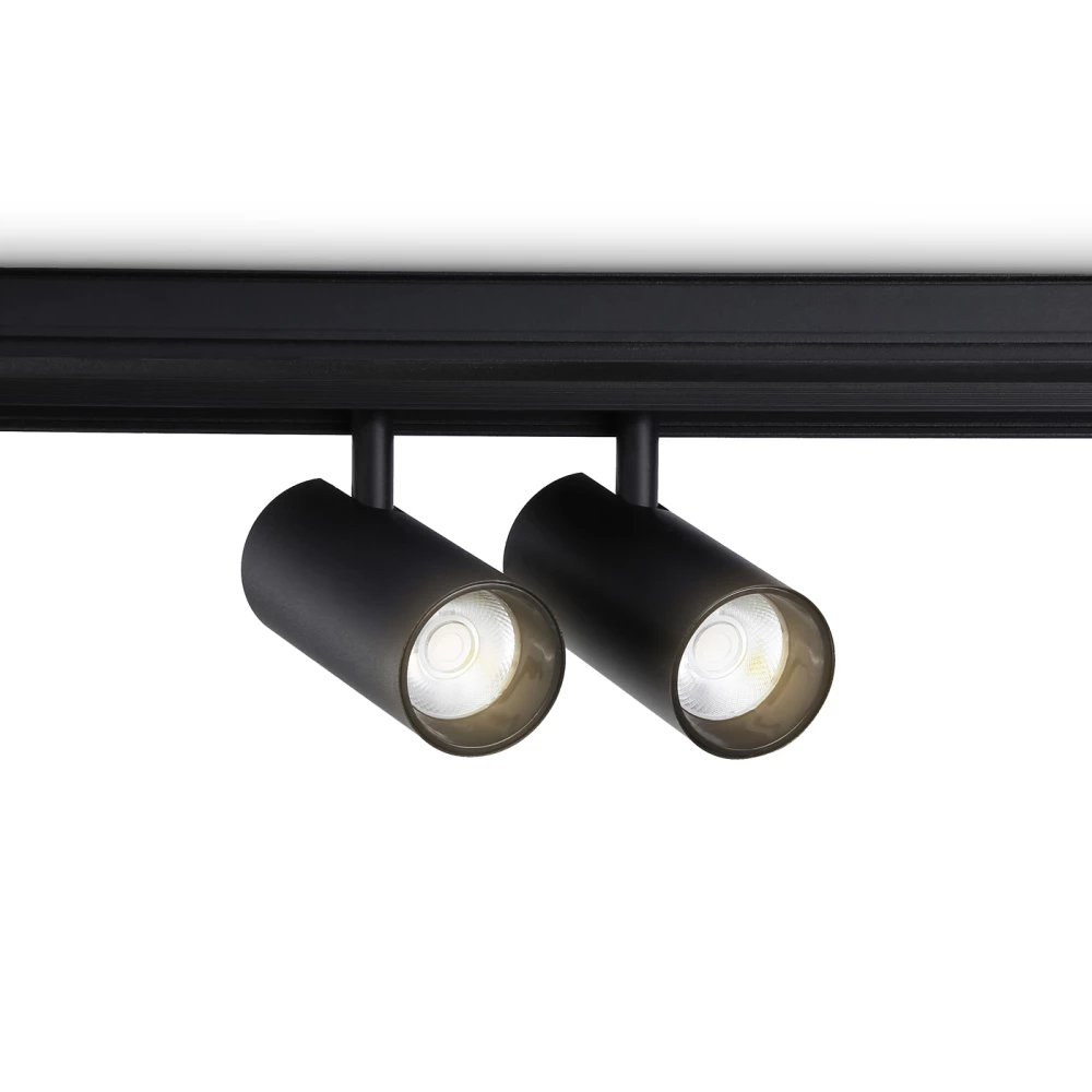 Светильник светодиодный трековый для шинопровода Magnetic GL3902/2 BK черный LED 20W 4200К 48V 24° 180*45*182 - Viokon.com