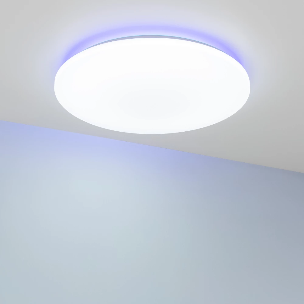 Светильник SP-FAVOR-R600-50W Day4000-MIX-RGB (WH, 100 deg, 230V, Tuya Zigbee) (Arlight, IP54 Пластик, 3 года) 057444 - Viokon.com