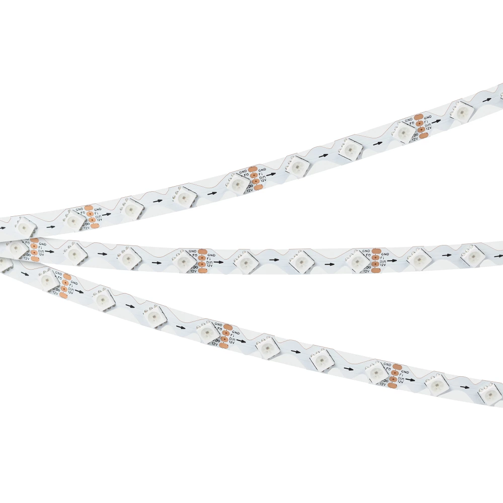 Лента SPI-RZ-B60-8mm 12V RGB-PX1-BPT (9 W/m, IP20, 5060, 5m) (Arlight, -) 047382 - Viokon.com