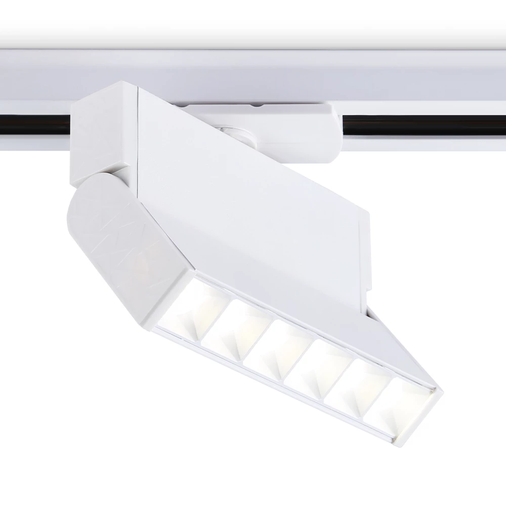 Трековый однофазный светодиодный светильник GL6812 WH белый LED 6W 4200K 24° 115*22*87 - Viokon.com