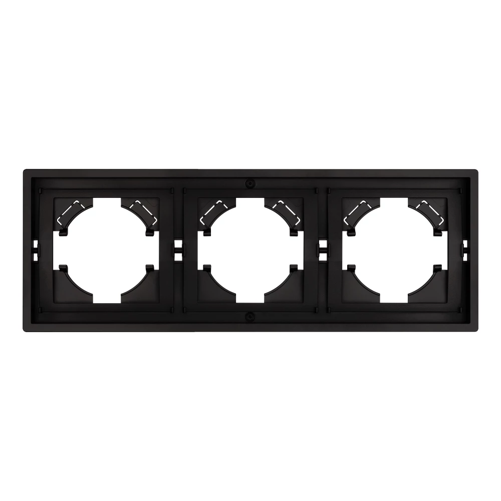 Рамка пластиковая FRM-TENDO-PL-3-BK (Arlight, Черный) 053844 - Viokon.com
