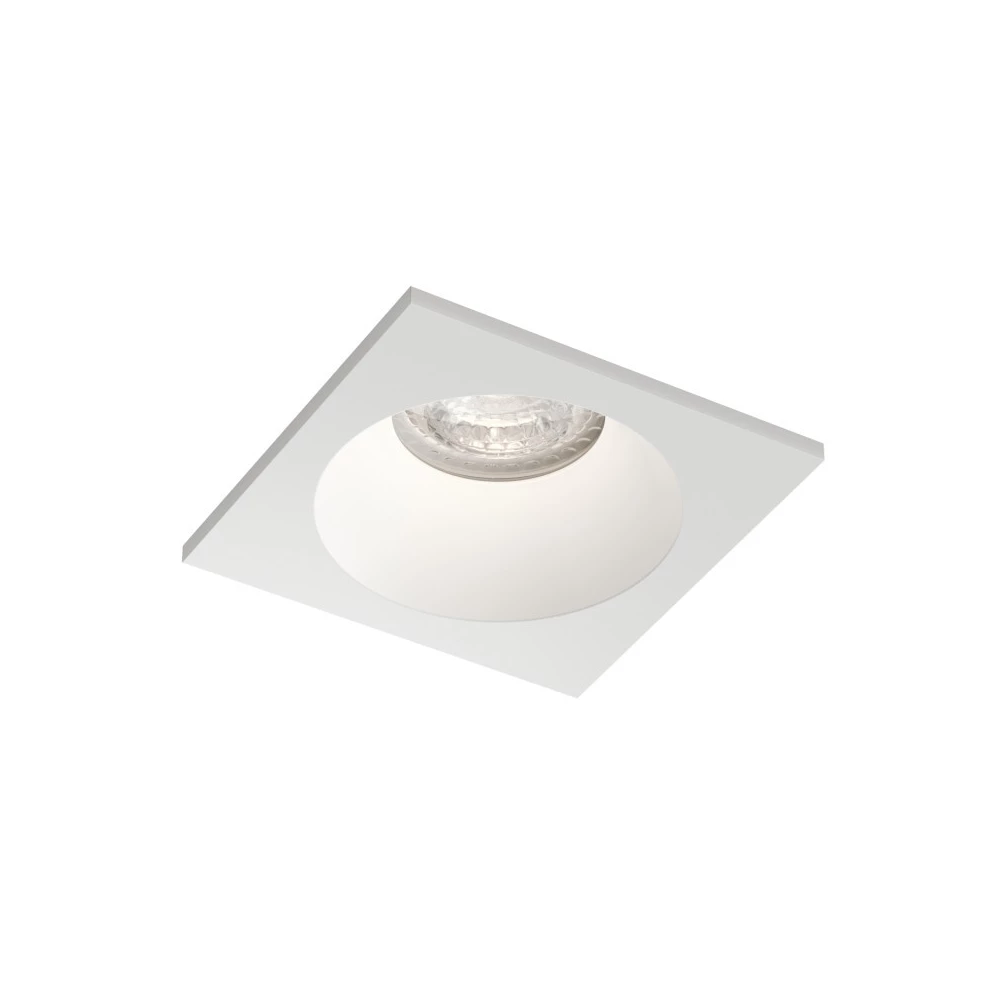 DK2131-WH Встраиваемый влагозащищнный светильник COVE IP44 до 15 Вт LED GU10 алюминий белый - Viokon.com