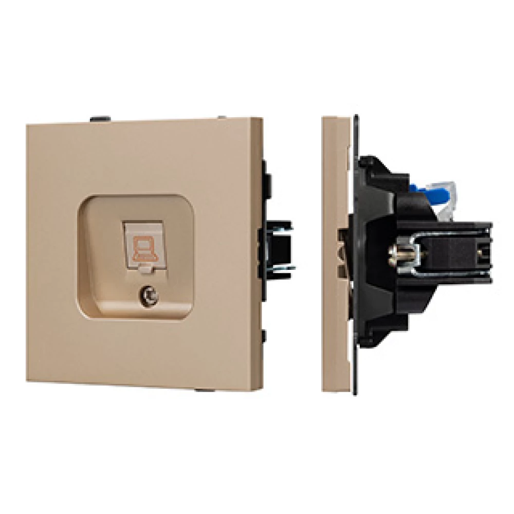 Механизм компьютерной розетки SCT-TENDO-MPC1-PL-GD (RJ-45, CAT6) (Arlight, Песочный) 054099 - Viokon.com