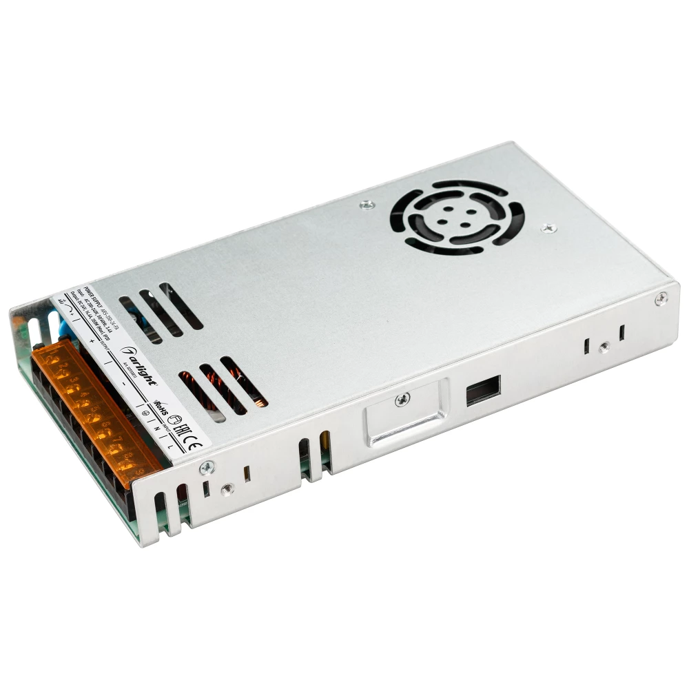 Блок питания ARS-350-24-FA (24V, 14.6A, 350W) (Arlight, IP20 Сетка, 3 года) 027330(1) - Viokon.com