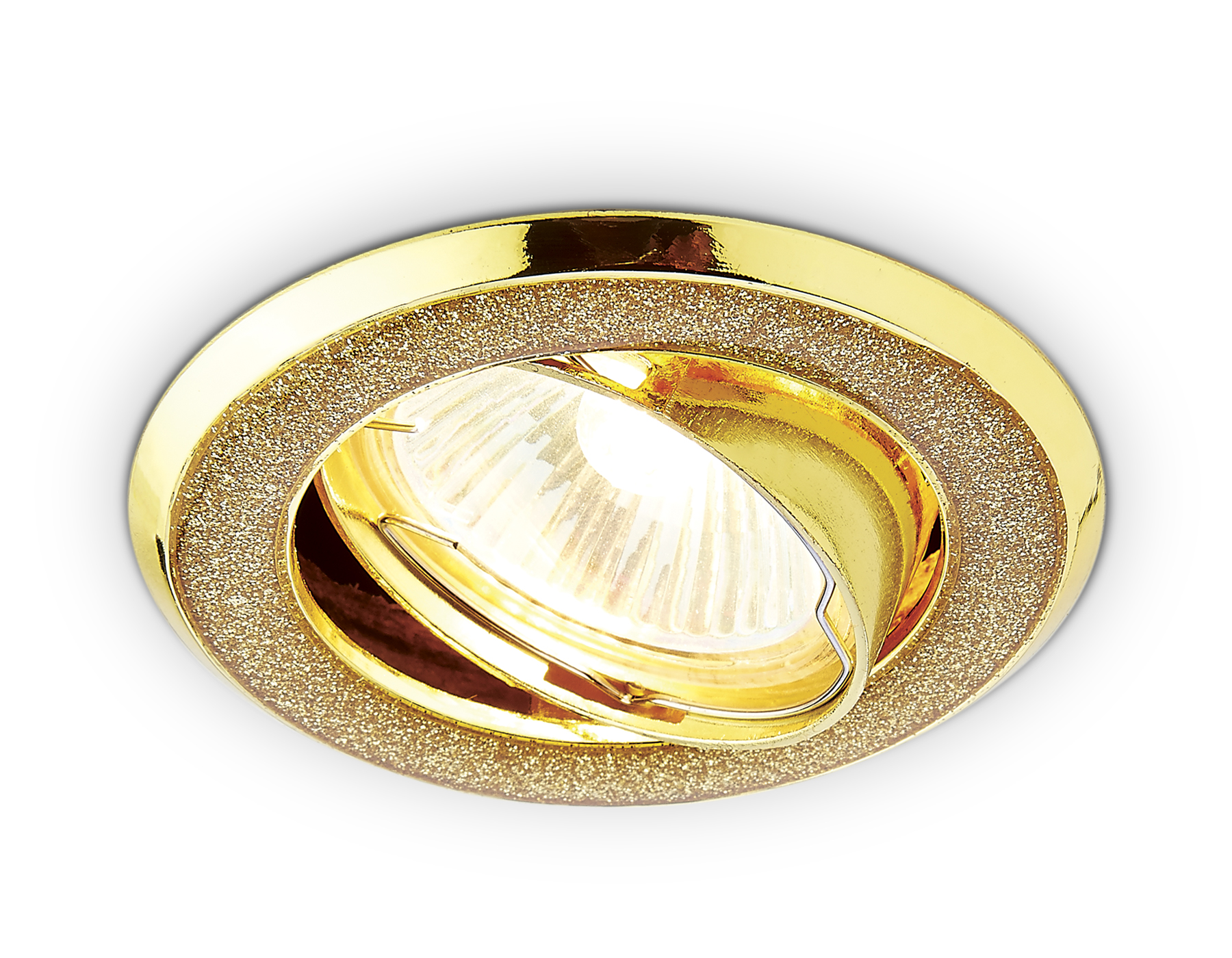 Встраиваемый точечный светильник MR16 с поворотным механизмом 611A GD/GD ЗОЛОТО БЛЕСК/ЗОЛОТО MR16 - Viokon.com