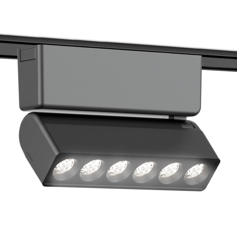 Светильник светодиодный трековый для шинопровода Magnetic Ultra Slim GV1469 BK черный IP20 6W 4200K 48V 24° 122*26*80 - Viokon.com