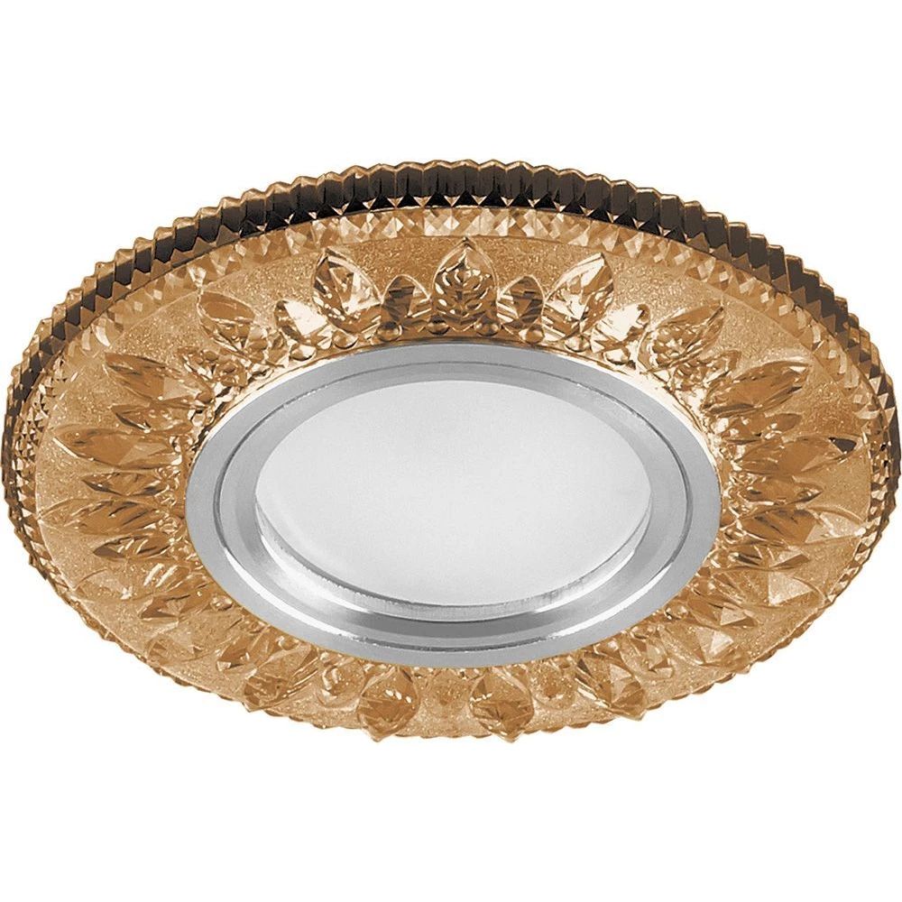 Светильник встраиваемый с белой LED подсветкой Feron CD903 потолочный MR16 G5.3 коричневый (28976) - Viokon.com