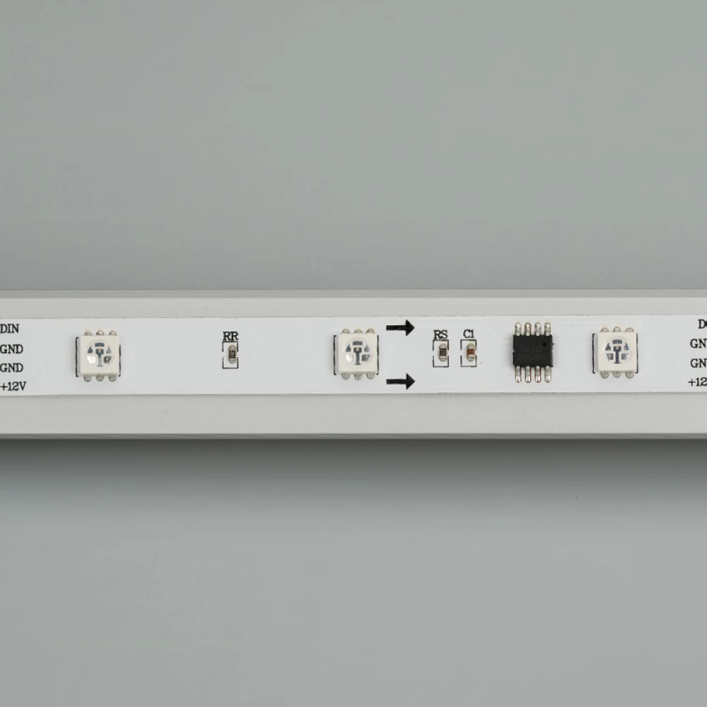 Лента SPI-5000-AM 12V RGB (5060, 150 LED x3, 1804) (Arlight, Открытый, IP20) 021227 - Viokon.com