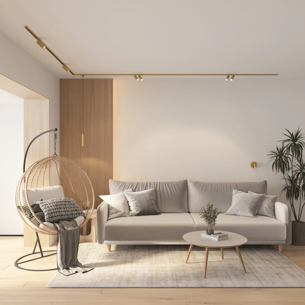 DK5744-SB Светильник для трека SHINE SPOT со светодиодом D40H200 кабель 1500мм 48V DC 8W RA90 3000K IP20 сатинированная латунь алюминий - Viokon.com