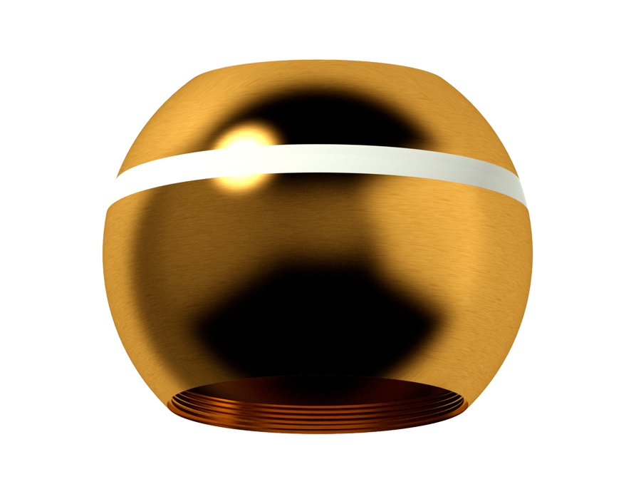 Корпус светильника накладной для насадок D60/70mm с LED подсветкой C1105 PYG золото желтое полированное D100*H80mm MR16 GU5.3 LED 3W 4200K - Viokon.com