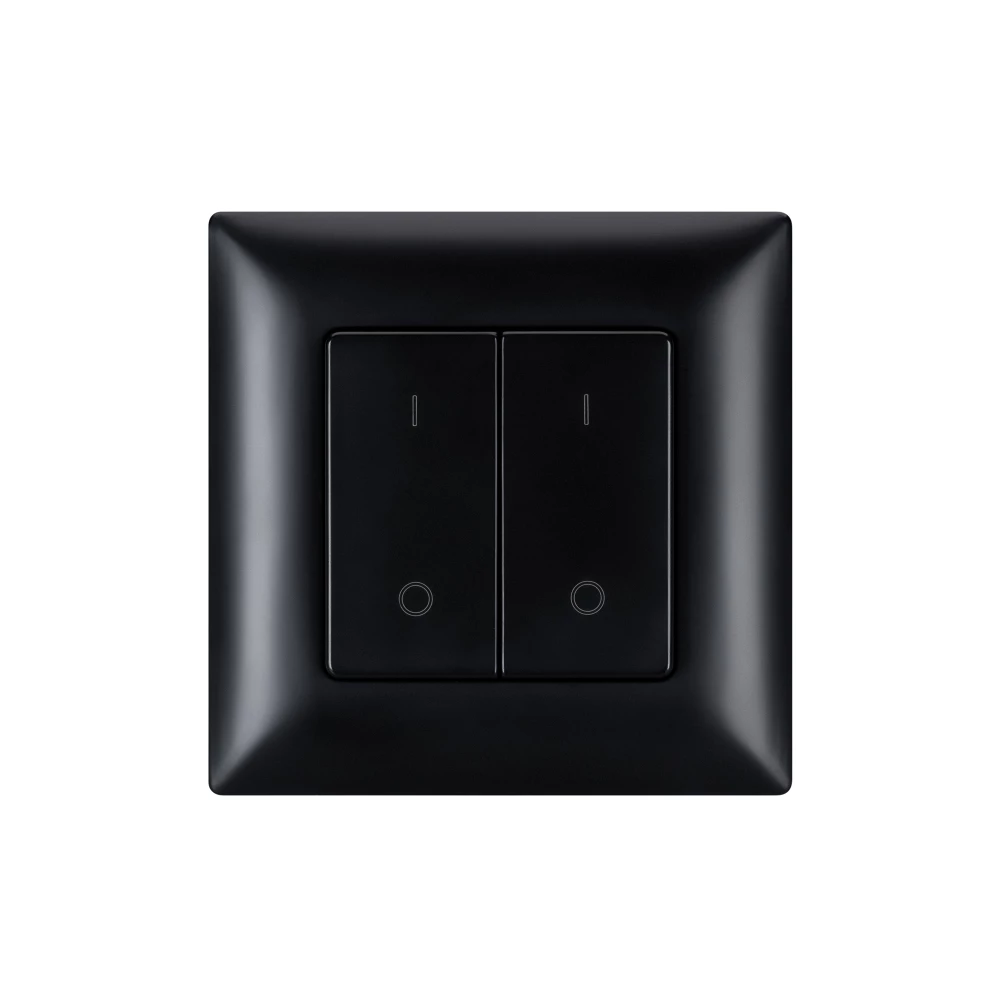 INTELLIGENT ARLIGHT Кнопочная панель SMART-RF-801-22-2G-DIM-SUF Black (3V, 2.4G) (IARL, IP20 Пластик, 5 лет) 050446 - Viokon.com