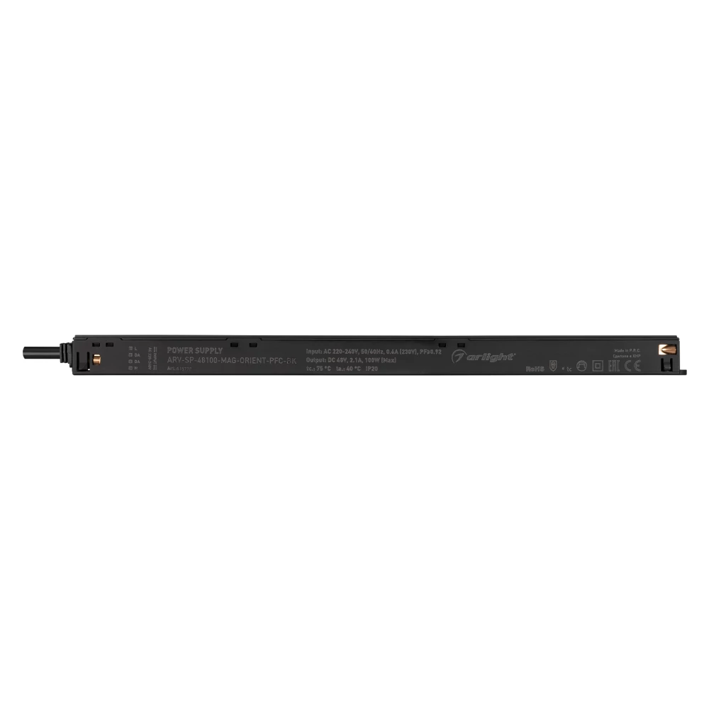 Блок питания ARV-SP-48100-MAG-ORIENT-PFC-BK (48V, 2.1A, 100W) (Arlight, IP20 Пластик, 5 лет) 035778 - Viokon.com