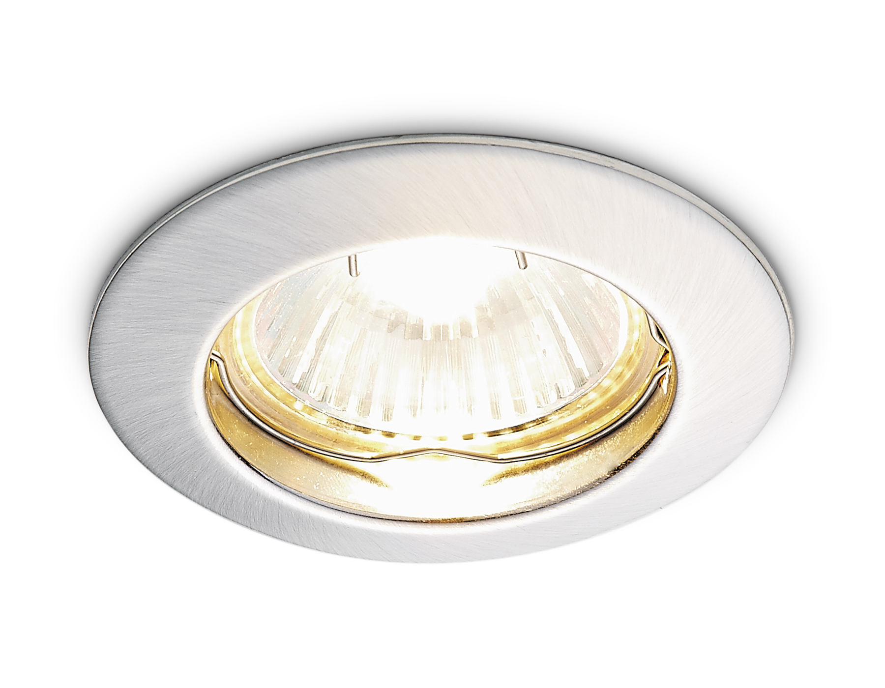 Металлический встраиваемый точечный светильник MR16 863A SS сатин серебро MR16 - Viokon.com