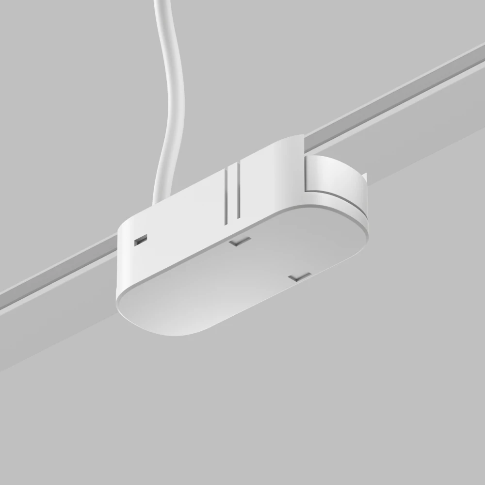 TR5215-WH Подвод питания универсальный серединаторец серия Base 48V DC IP20 белый пластик - Viokon.com