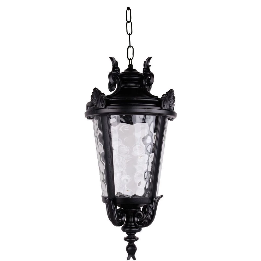 Светильник садово-парковый Feron PL4005 круглый на цепочке 60W 230V E27, черный (11373) - Viokon.com