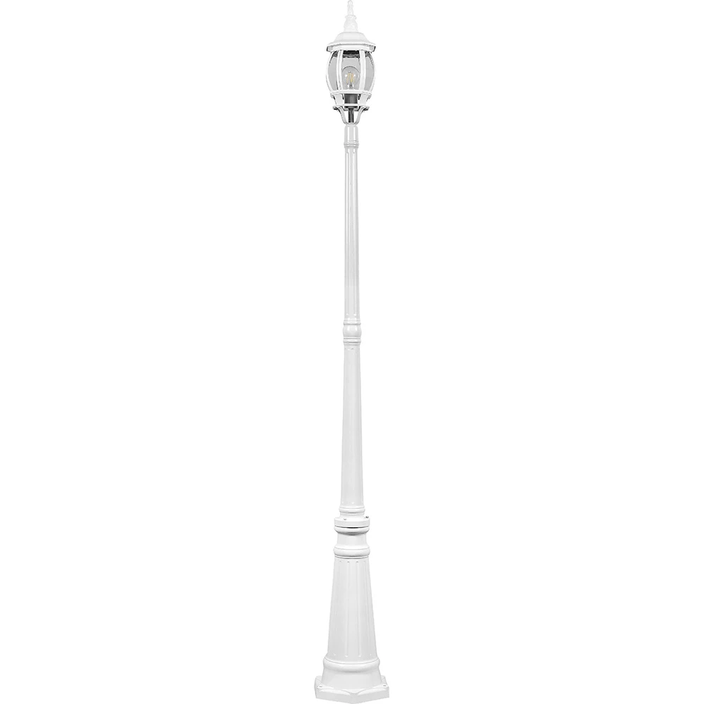 Светильник садово-парковый Feron 8111 столб 100W E27 230V, белый (11209) - Viokon.com