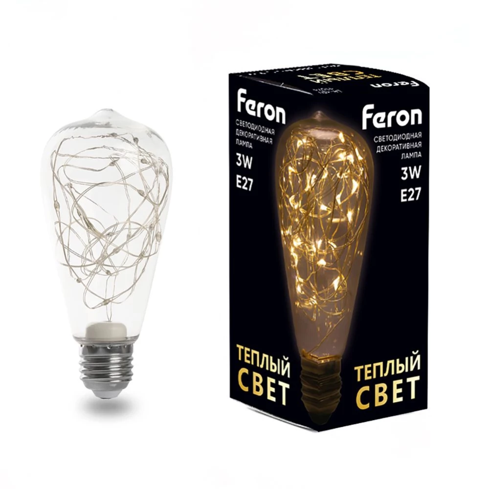 Лампа светодиодная Feron LB-380 E27 3W 230V 2700K (41674) - Viokon.com