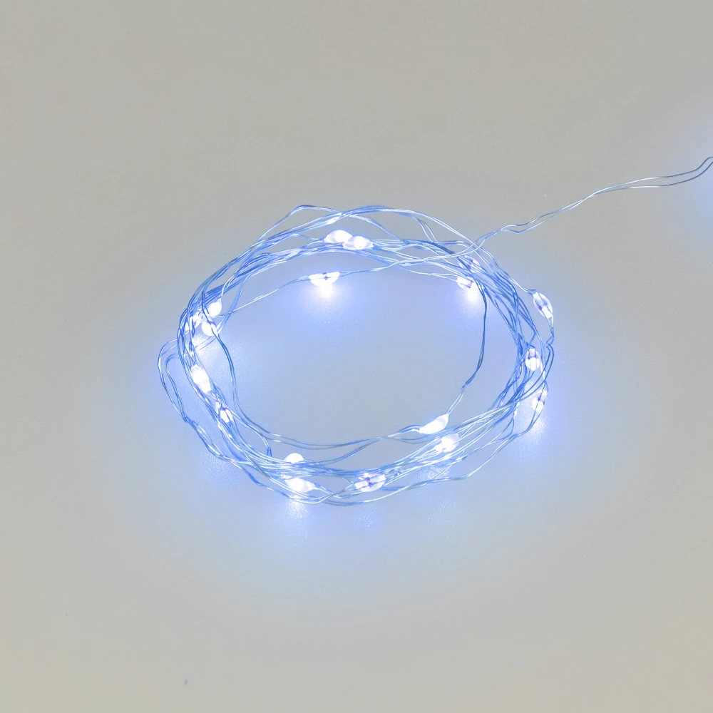 Светодиодная гирлянда ARD-DEW-HOME-2000-CLEAR-20LED-STD Blue (1.5V, Battery Pack, Cork) (Ardecoled, IP20) 048699 - Viokon.com