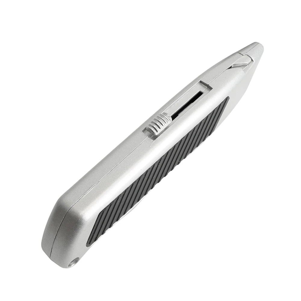 Нож строительно-монтажный с трапециевидным лезвием, 19 мм, 2 лезвия в рукоятке, GS, KMU-13-T (50200) - Viokon.com