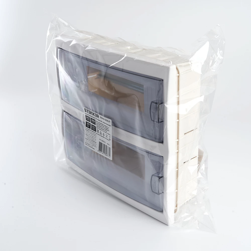 Бокс встраиваемый STEKKER EBX50-2/24-20 24 модуля, пластик, серия Standart (39655) - Viokon.com