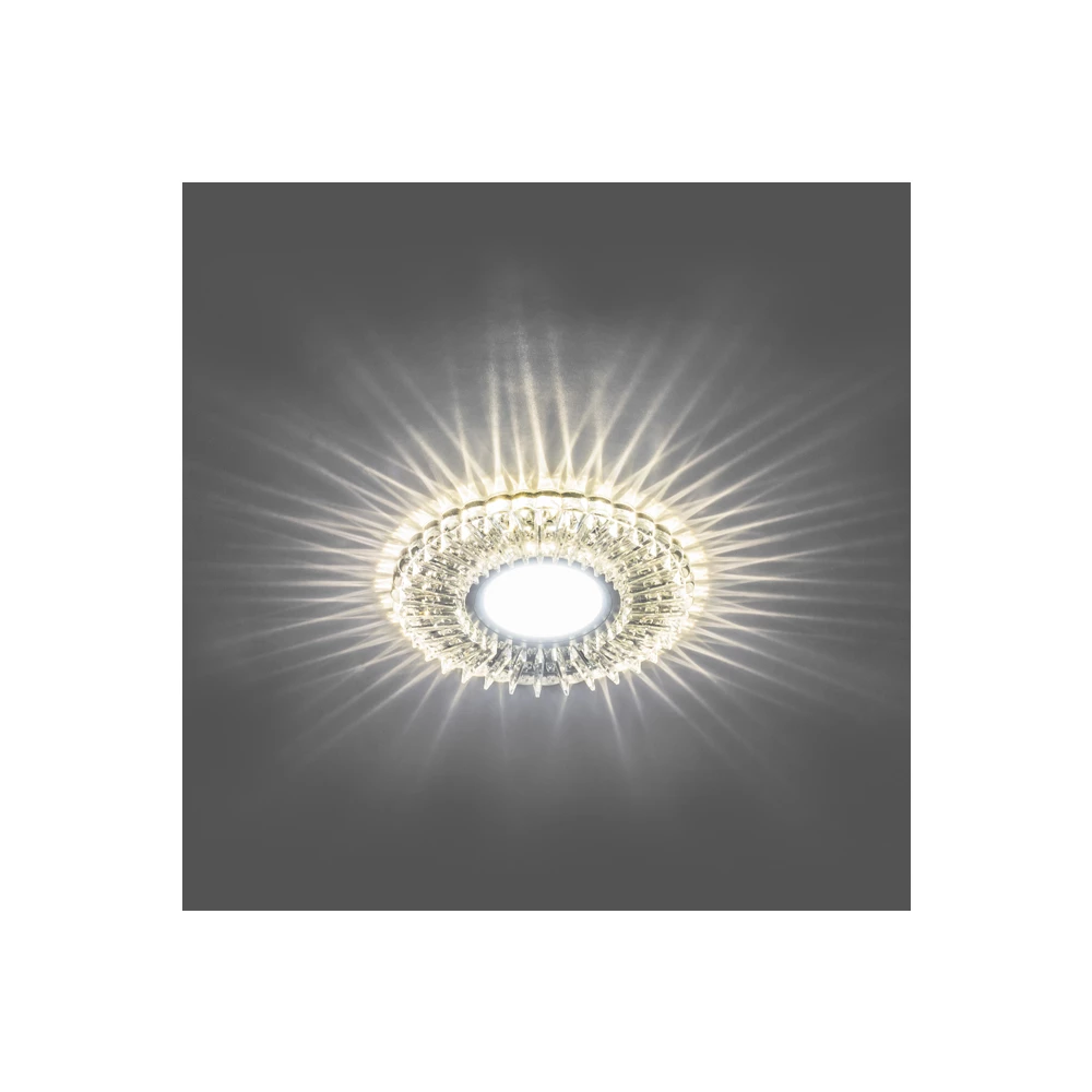 Светильник встраиваемый с белой LED подсветкой Feron CD900 потолочный MR16 G5.3 белый (28843) - Viokon.com
