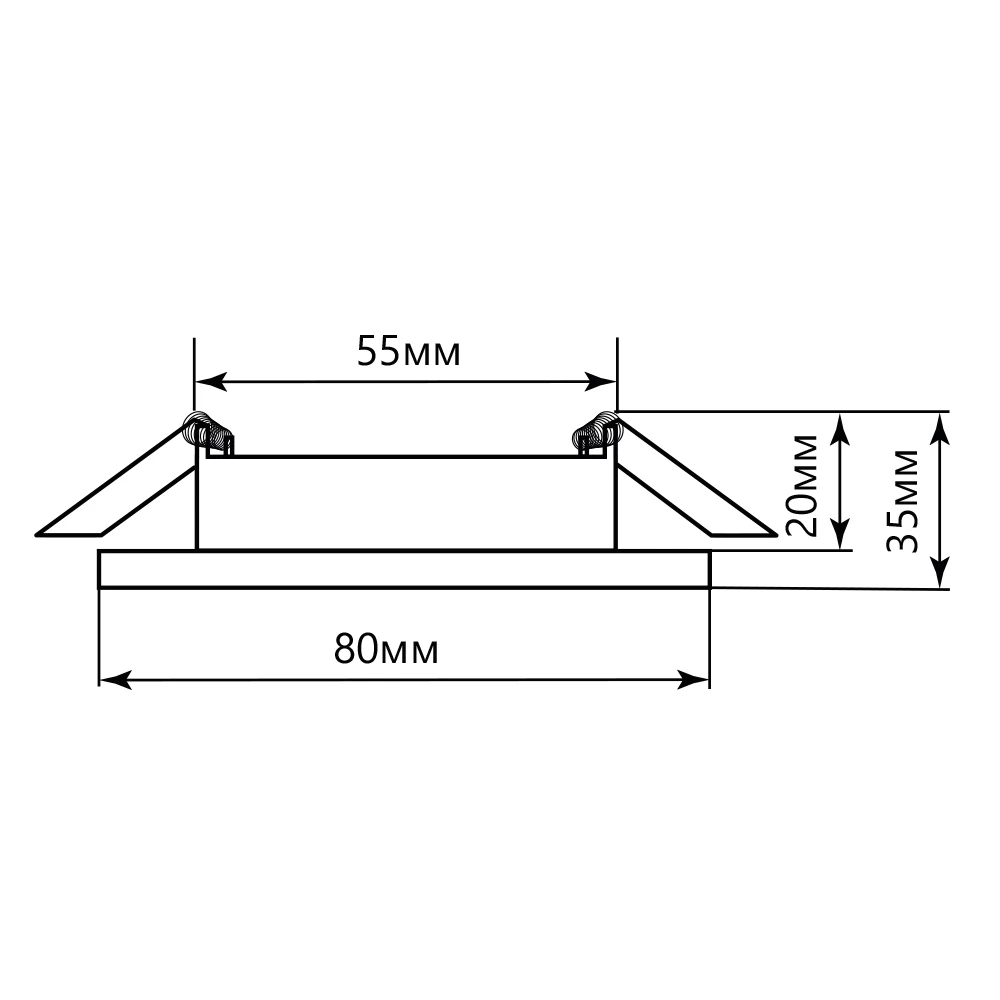 Светодиодный светильник Feron AL600 встраиваемый 7W 4000K белый (28905) - Viokon.com