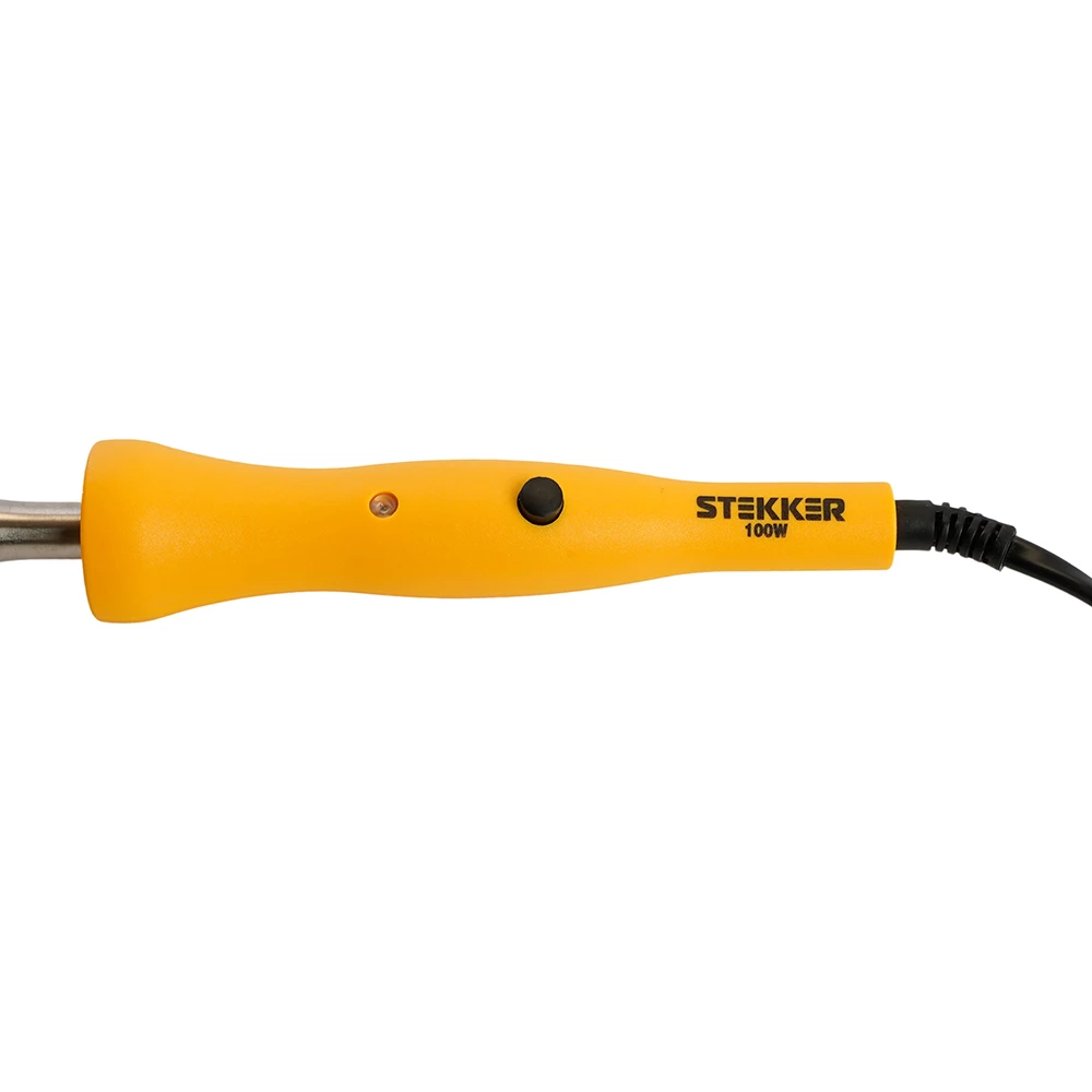 PLE201- 100 Паяльник 100W с кнопкой вкл., нихромовый нагреватель, долговечное жало, 230В (49803) - Viokon.com