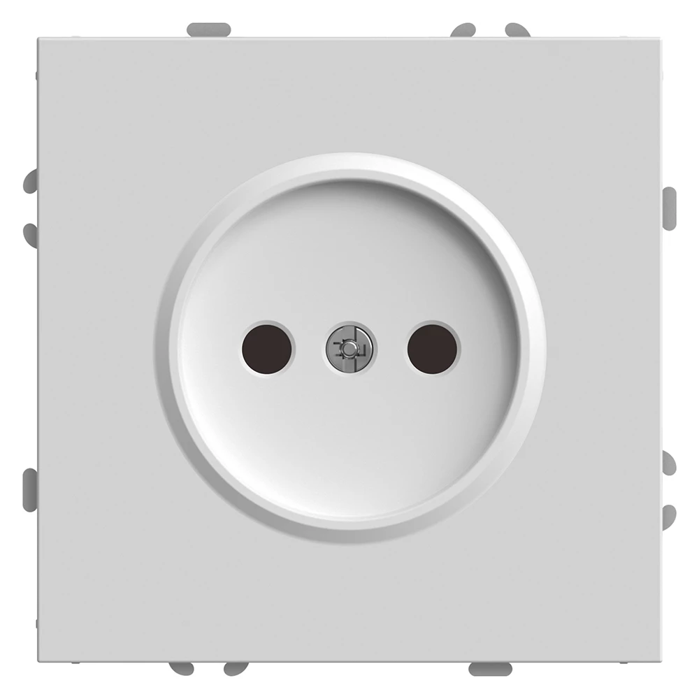 Розетка 1-местная с защитной шторкой (механизм), STEKKER, б/з, 250В, 16А, серия Эмили, RST16-5109-01 , белый фарфор, soft touch (49876) - Viokon.com