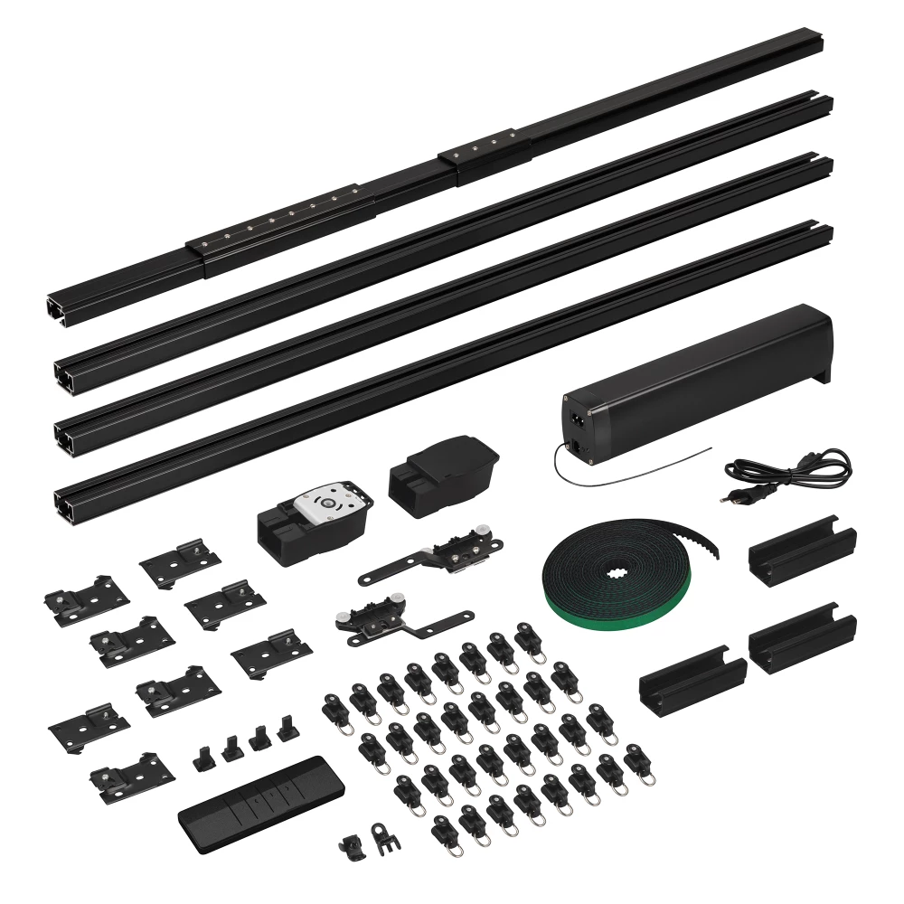Карниз для штор с электроприводом CNK-M1-TY-RF-4M-BK (Arlight, IP20 Металл, 5 лет) 061463 - Viokon.com