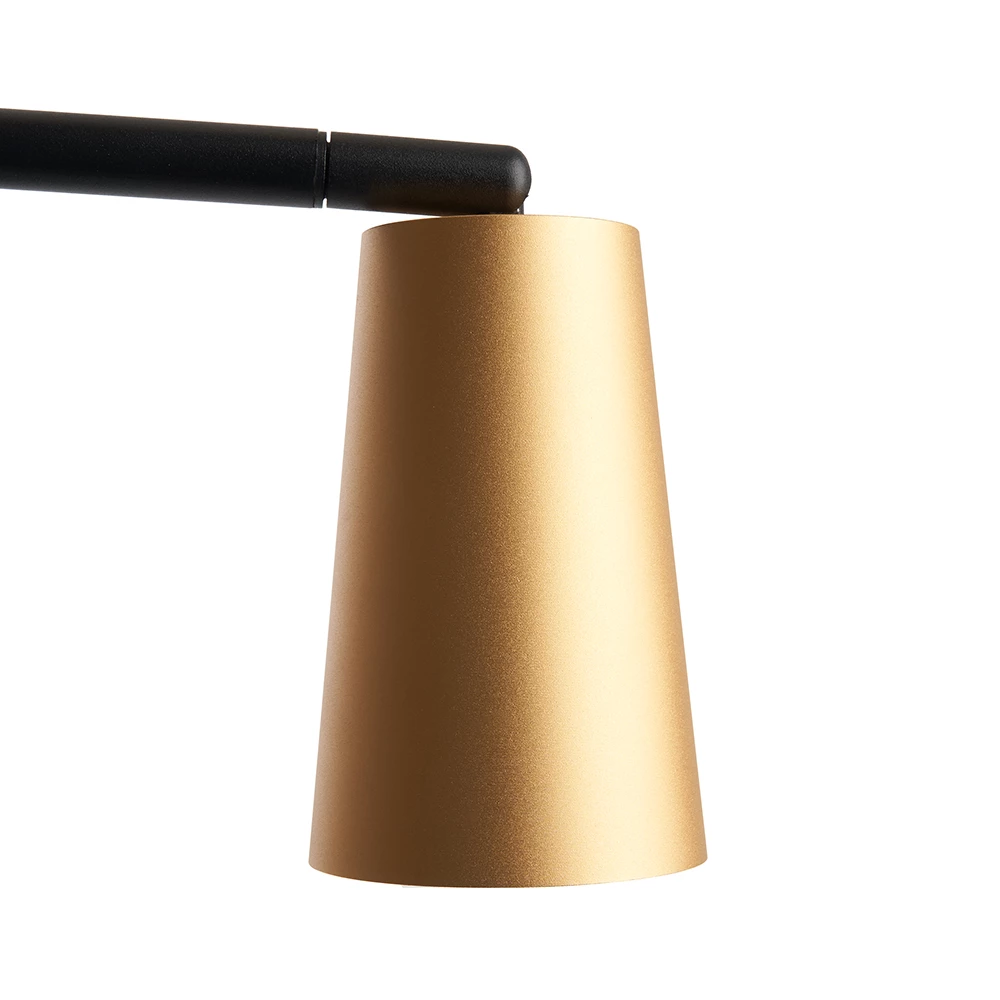 Светильник под лампу Feron DE185 BELL MR16 35W, 230V, GU10, золото и чёрный (48426) - Viokon.com