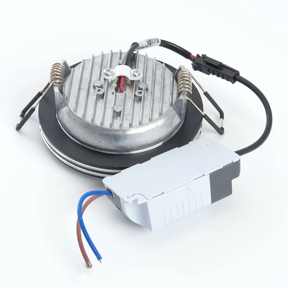 Светодиодный светильник Feron AL612 встраиваемый 7W 4000K черный (28912) - Viokon.com