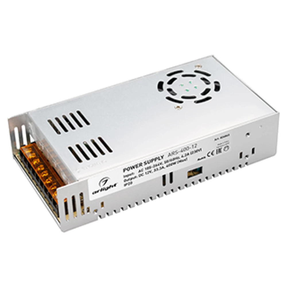 Блок питания ARS-400-12 (12V, 33.3A, 400W) (Arlight, IP20 Сетка, 2 года) 026863 - Viokon.com
