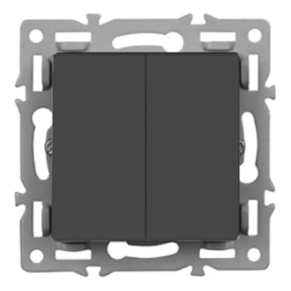 Механизм выключателя двухклавишный проходной SWT-MKP2-PL-BK (250V, 16A) (Arlight, -) 043728 - Viokon.com