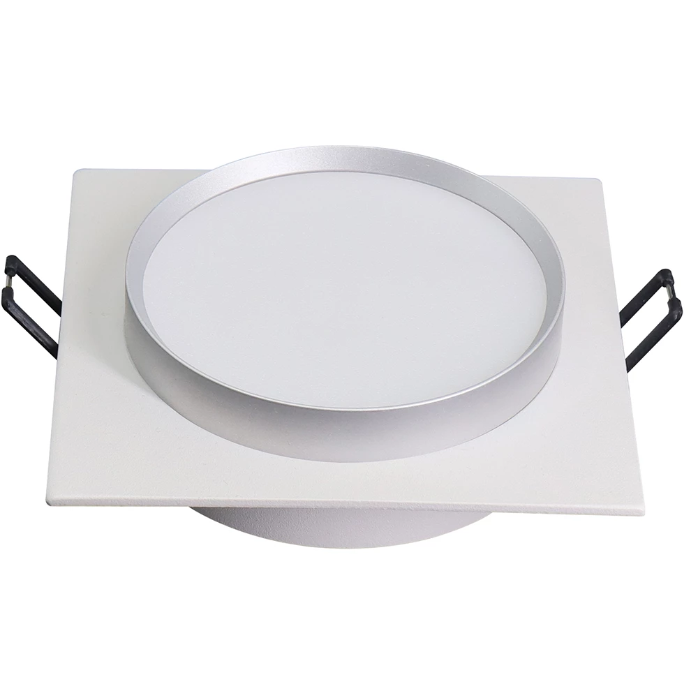 Светильник встраиваемый Feron DL506 потолочный GX53 белый + серебро квадрат (51361) - Viokon.com