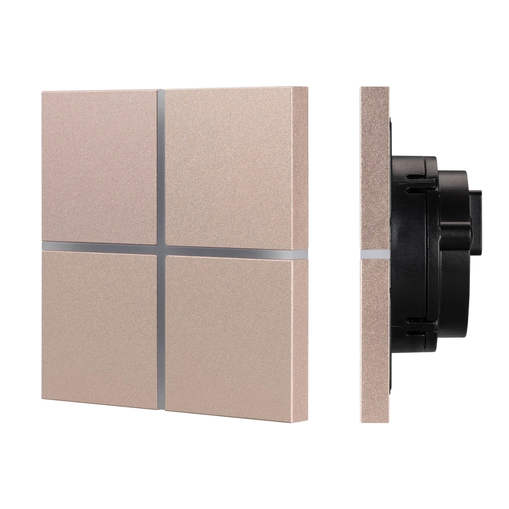 INTELLIGENT ARLIGHT Сенсорная панель KNX-304-13-IN Champagne (BUS, Frameless) (IARL, IP20 Металл, 2 года) 039670 - Viokon.com