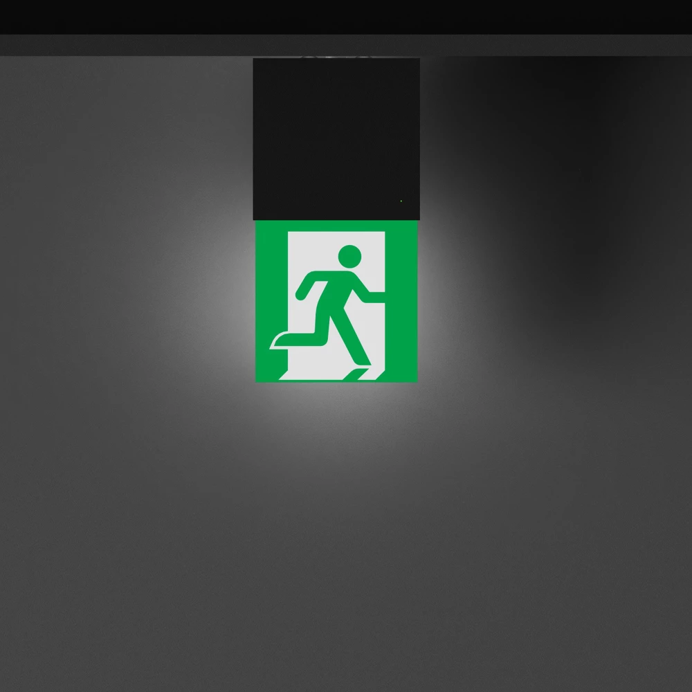 Световой указатель EMG-MARK-M-3H-BK (Arlight, IP40 Металл, 5 лет) 057966 - Viokon.com