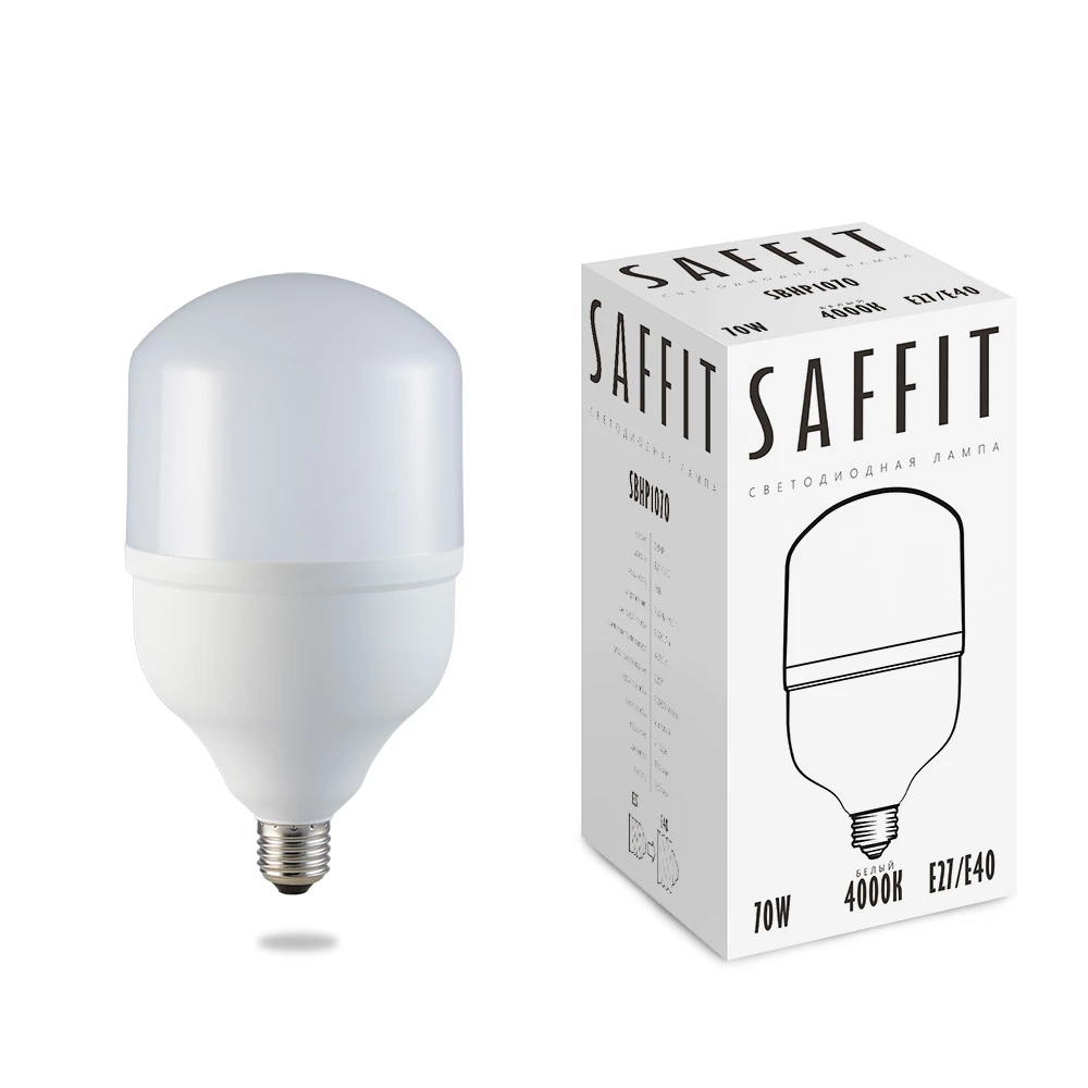 Лампа светодиодная SAFFIT SBHP1070 E27-E40 70W 230V 4000K (55098) - Viokon.com