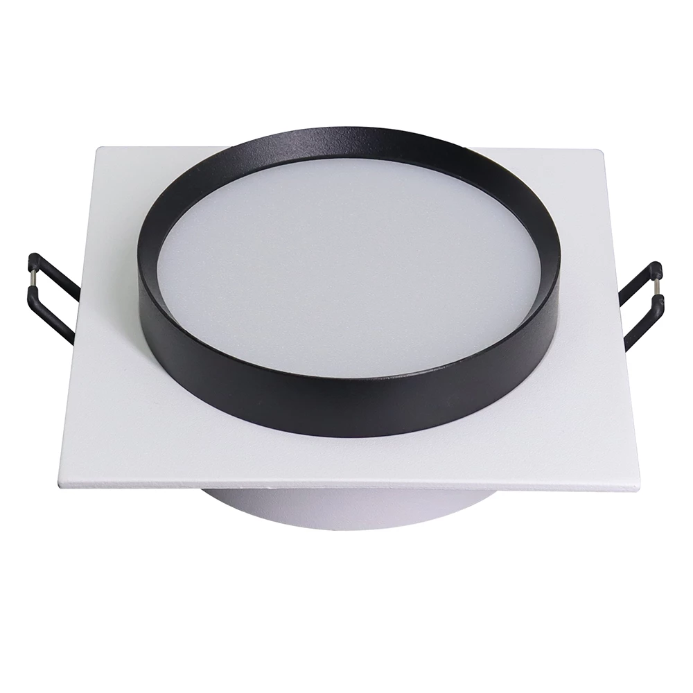 Светильник встраиваемый Feron DL506 потолочный GX53 белый + черный квадрат (51359) - Viokon.com