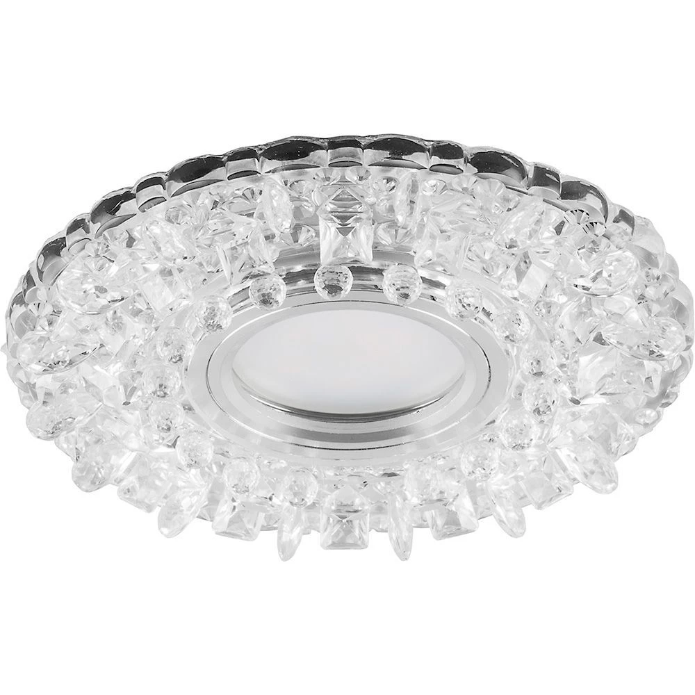 Светильник встраиваемый с белой LED подсветкой Feron CD923 потолочный MR16 G5.3 прозрачный (28898) - Viokon.com